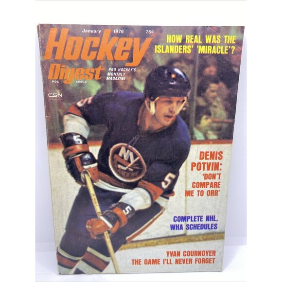 9 Hockey Digest Magazines NHL 1975-1978 Bobby Orr Denis Potvin Jean Ratelle - Picture 8 of 16